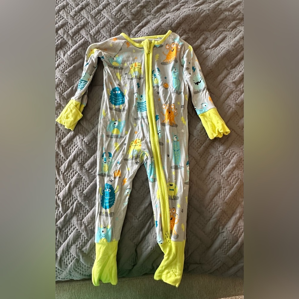 Little Sleepies monster print